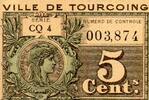 France 5 Centimes 59 - TOURCOING - 5 CENTIMES - NON DATÉ -