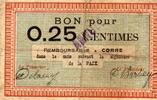 France 25 Centimes 70 - CORRE - BON POUR 25 CENTIMES - ANNULE -
