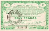 France 2 Francs 80 - MIRAUMONT - 2 FRANCS - 23/04/1916 -