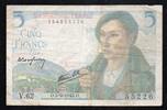 France 5 Francs FAY 05/03 - 5 FRANCS BERGER - 05/08/1943 - PICK 98 -