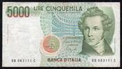 Italie 5.000 Lire ITALIE - PICK 111 b - 5000 LIRE - 04/01/1985 - TB -