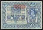 Autriche 1.000 Kronen AUTRICHE - PICK 61 - 1000 KRONEN - NON DATÉ SUR DATE 02/01/1902 - 2EME ÉDITION -