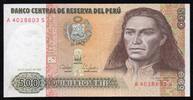 Pérou 500 Intis 1987 PEROU - PICK 134 b - 500 INTIS - 26.06.1987 SS+ 2,00 EUR  + 3,20 EUR frais d'envoi