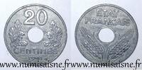 France 20 Centimes GADOURY 321 - 20 CENTIMES 1941 - TYPE 20 - KM 900 -