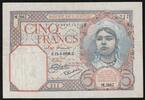 Algérie 5 Francs ALGERIE - PICK 77 a - 5 FRANCS - 15/05/1928 -