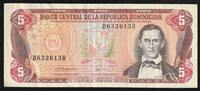 République dominicaine 5 Pesos oro REPUBLIQUE DOMINICAINE - PICK 131 - 5 PESOS ORO - 1990 -