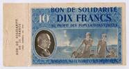 France 10 Francs BON DE SOLIDARITÉ - 10 FRANCS 1941-1944 - TYPE PÉTAIN -