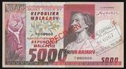Madagascar 5.000 Francs MADAGASCAR - PICK 66 b - 5000 FRANCS / 1000 ARIARY - SPECIMEN - NON DATÉ -