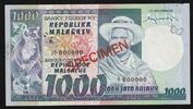 Madagascar 1.000 Francs MADAGASCAR - PICK 65 b - 1000 FRANCS / 200 ARIARY - SPECIMEN - NON DATÉ -