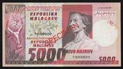Madagascar 5.000 Francs MADAGASCAR - PICK 66 s - 5000 FRANCS - SPECIMEN - 1974 -