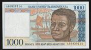 Madagascar 1.000 Francs MADAGASCAR - PICK 76 b - 1000 FRANCS (200 ARIARY) - ND 1994 -