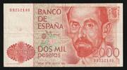 Espagne 2.000 Pesetas ESPAGNE - PICK 159 - 2000 PESETAS - 22/07/1980 -