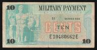 Etats-Unis 10 Cents ÉTATS-UNIS - PICK M92 - 10 CENTS - ND (1970) -