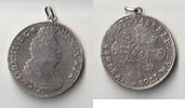 France Écu PENDENTIF EN ARGENT - LOUIS XIV - ECU AUX 8 L - 1704 - TROYES - 27.18 g - 50 cm -