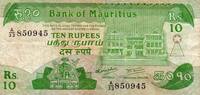 Ile Maurice 10 Rupees ILE MAURICE - PICK 35 - 10 RUPEES 1985 -