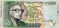 Ile Maurice 200 Rupees ILE MAURICE - PICK 52 b - 200 RUPEES 2001 -