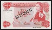 Ile Maurice 10 Roupies ILE MAURICE - 10 RUPEES - SPECIMEN -