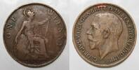 Grande-Bretagne 1 Penny GRANDE BRETAGNE - KM 810 - 1 PENNY 1920 - GEORGE V -