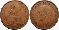 Royaume-Uni 1 Penny GRANDE BRETAGNE - KM 845 - 1 PENNY 1947 - GEORGE VI -