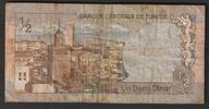 Tunisie 1/2 Tunisie TUNISIE - PICK 66 a - 1/2 TUNISIE - 03.08.1972 -
