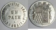 France 1 Pain FRANCE - 59 - ROUBAIX - BUREAU DE BIENFAISANCE - 1 PAIN - NON DATÉ - BLASON 12 HERMINES - El.Mon.35.1a -