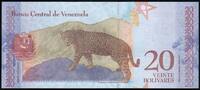 Venezuela 20 Bolivares VENEZUELA - PICK 104 a - 20 BOLIVARES - 15/01/2018 - SIMON RODRIGUEZ - JAGUAR -