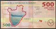 Burundi 500 Francs BURUNDI - PICK 50 - 500 FRANCS - 2018 - CAFE - CROCODILE -