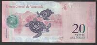 Venezuela 20 Bolivares VENEZUELA - PICK 91 f - 20 BOLIVARES - 29-10-2013 - TORTUES -