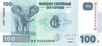Congo 100 Francs CONGO - RÉPUBLIQUE DÉMOCRATIQUE - PICK 98 - 100 FRANCS - 30/06/2013 - ELEPHANT -