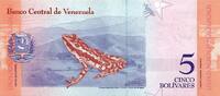 Venezuela 5 Bolivares VENEZUELA - PICK 102 - 5 BOLIVARES - Jose Felix Ribas (1775-1845) - GRENOUILLE - 2018 -