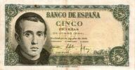 Espagne 5 Pesetas ESPAGNE - PICK 140a - 5 PESETAS - 16/08/1951 -