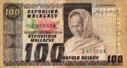 Madagascar 100 Francs MADAGASCAR - PICK 63 - 100 FRANCS - NON DATE -
