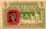 France 5 Francs BON DE SOLIDARITÉ - PICK 4 - 5 FRANCS 1941 - 1942 - TYPE PÉTAIN - SPL -