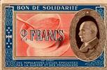 France 2 Francs BON DE SOLIDARITÉ - 2 FRANCS 1941-1944 - TYPE PÉTAIN - NEUF -