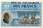 France 10 Francs BON DE SOLIDARITÉ - 10 FRANCS 1941-1944 - TYPE PÉTAIN - NEUF -