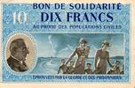 France 10 Francs BON DE SOLIDARITÉ - 10 FRANCS 1941-1944 - TYPE PÉTAIN - SUP -