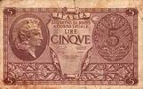Italie 5 Lire ITALIE - PICK 31 c - 5 LIRE - 23/11/1944 -