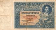 Pologne 20 Zlotych POLOGNE - PICK 73 - 20 ZLOTYCH - 20/06/1931 - TTB -