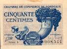 France 50 Centimes 33000 BORDEAUX - CHAMBRE DE COMMERCE - 50 CENTIMES 1921 -