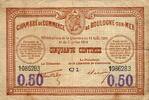France 50 Centimes 62 - BOULOGNE SUR MER - CHAMBRE DE COMMERCE - 50 CENTIMES - 1914-1916 -
