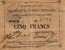 France 5 Francs 59 - ESQUERCHIN - BON COMMUNAUX - 5 FRANCS - EMISSION 1914 -