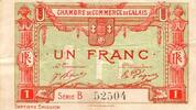 France 1 Franc 62 - CALAIS - CHAMBRE DE COMMERCE - 1 FRANC -