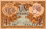 France 1 Franc 75 - PARIS - 1 FRANC - 10/03/1920 - CHAMBRE DE COMMERCE -