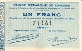 France 5 Francs 59 - CAMBRAI - CAISSE D'EPARGNE - 1 FRANC - 1835 -