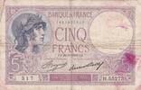 France 5 Francs F.03/17 - 5 FRANCS VIOLET - 26/05/1933 - H.55273 -