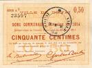 France 50 Centimes 59 - DOUAI - BON DE 50 CENTIMES - 30/08/1914 -