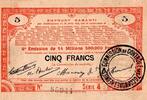France 5 Francs 59 - NORD-PAS-DE-CALAIS - EMPRUNT GARANTI - BON POUR 5 FRANCS - 23/04/1915 -
