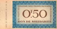 France 50 Centimes BON DE SOLIDARITÉ - 0.50 FRANCS - SECOURS NATIONAL - CROIX ROUGE FRANCAISE -
