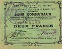 France 2 Francs 59 - HEM-LENGLET - BONS COMMUNAX - 2 FRANCS - 20/12/1914 -