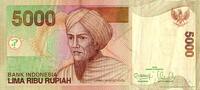 Indonésie 5.000 Rupiah INDONESIE - PICK 142 m - 5.000 RUPIAH - 2001/2013... 2,50 EUR  + 3,20 EUR frais d'envoi